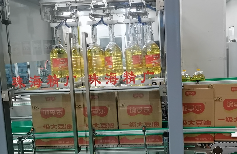 大桶食用油自动装箱